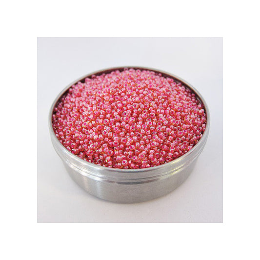 Rocailles PRECIOSA seed beads Light Topaz Pink Delay Glass Czech Republic