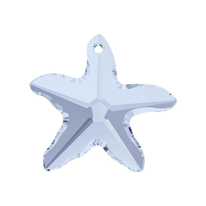 SWAROVSKI ELEMENTS pendant starfish 6721 crystal stone with hole Crystal Blue Shade Glass Austria