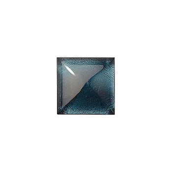 Square Cabochons Flat Back Crystal Glass Stone, Blue 13 With Silver (30339-L), Czech Republic