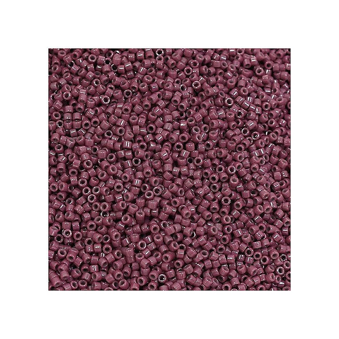 Miyuki Delica Rocailles Seed Beads Duracoat Opaque Plum Berry Glass Japan