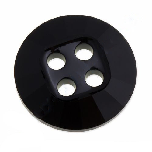 SWAROVSKI ELEMENTS buttons 3018 Jet Black Glass Austria