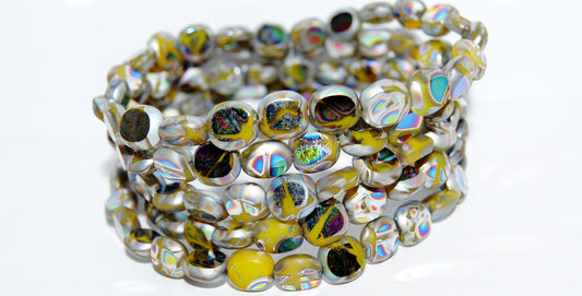 Table Cut Round Candy Beads, (84040 Batika Mini), Glass, Czech Republic