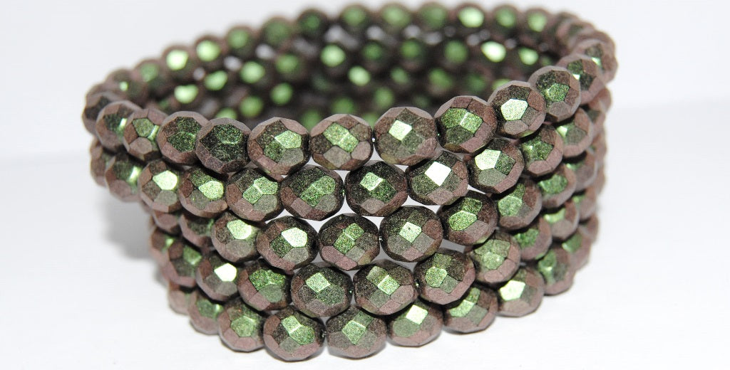 Fire Polished Round Faceted Beads, Black 94103 (23980 94103), Glass, Czech Republic