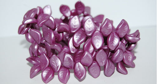 Ovate Leaf Pressed Glass Beads, 70020 (70020), Glass, Czech Republic