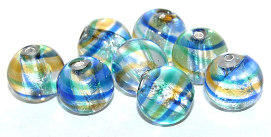 Rouns Ball Lampwork Glass Handmade Beads, (D), Glass, Czech Republic