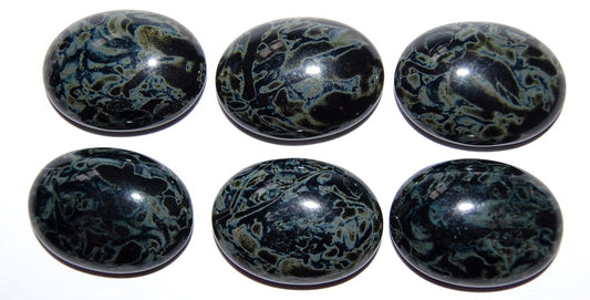 Cabochon Oval Flat Back, 43400 (43400), Glass, Czech Republic