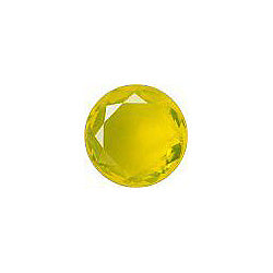 Round Faceted Pointed Back (Doublets) Crystal Glass Stone, Yellow 10 Transparent (80020), Czech Republic