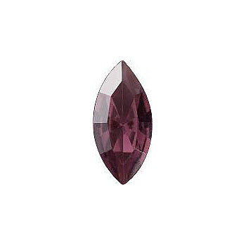 Navette Faceted Pointed Back (Doublets) Crystal Glass Stone, Violet 6 Transparent With Ab (20020-Chr), Czech Republic