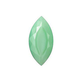 Navette Faceted Pointed Back (Doublets) Crystal Glass Stone, Light Green 4 Pearl Colours (05400), Czech Republic