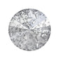 SWAROVSKI CRYSTALS Stones Rivoli 1122 Chaton Crystal Silver Patina F Glass Austria