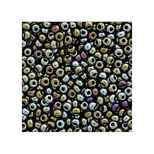 Rocailles PRECIOSA seed beads Mix Metallic Colors Glass Czech Republic
