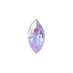 Navette Faceted Pointed Back (Doublets) Crystal Glass Stone, Violet 19 Transparent With Ab (20210-Abb), Czech Republic