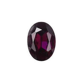 Oval Faceted Pointed Back (Doublets) Crystal Glass Stone, Violet 7 Transparent With Aluminium (20600-Al), Czech Republic