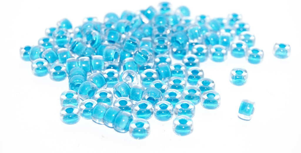 Round Pony Bagel Pressed Glass Beads With Big Hole, 44863 (44863), Glass, Czech Republic