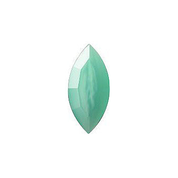 Navette Faceted Pointed Back (Doublets) Crystal Glass Stone, Light Green 4 Pearl Colours (05402), Czech Republic
