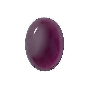 Oval Cabochons Flat Back Crystal Glass Stone, Violet 6 Transparent (20600), Czech Republic