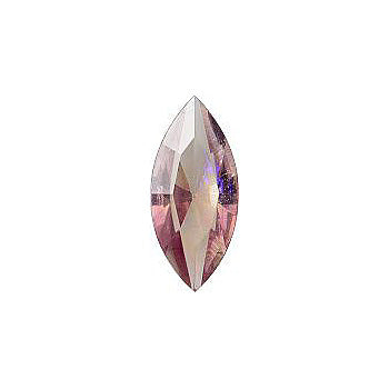 Navette Faceted Pointed Back (Doublets) Crystal Glass Stone, Violet 20 Mexico Opals (Mex-20), Czech Republic