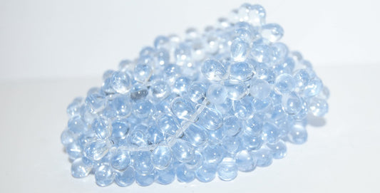 Pear Drop Pressed Glass Beads, (30000B), Glass, Czech Republic