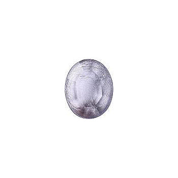 Oval Faceted Pointed Back (Doublets) Crystal Glass Stone, Violet 4 With Silver (20519-L), Czech Republic