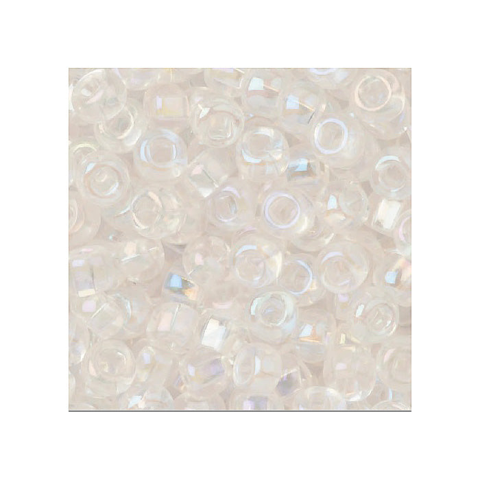 Rocailles PRECIOSA seed beads Crystal Rainbow Metallised Glass Czech Republic