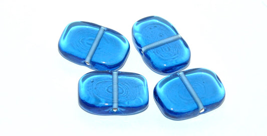 Rectangle Bow Lampwork Glass Handmade Beads, (A), Glass, Czech Republic