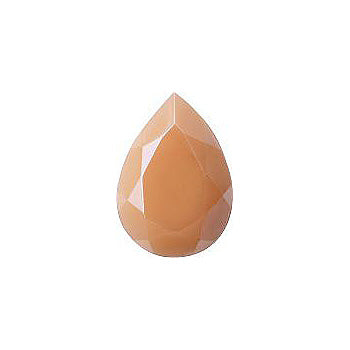 Pear Faceted Pointed Back (Doublets) Crystal Glass Stone, Nude 1 Opaque With Honey (71100-A-Ho), Czech Republic