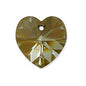 SWAROVSKI ELEMENTS pendant HEART 6228 crystal stone with hole Crystal Bronze Shade Glass Austria