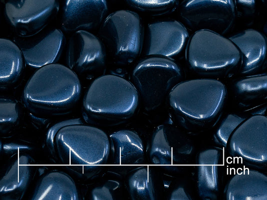 OUTLET 250g Pressed Czech Glass Beads, 12 x 11 mm, White 21042 (111-30156-12x11-02010-21042)
