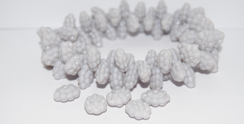 Grape Fruit Pressed Glass Beads, (24010 Mat), Glass, Czech Republic