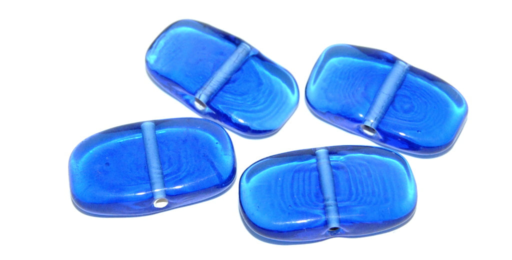 Rectangle Bow Lampwork Glass Handmade Beads, (A), Glass, Czech Republic