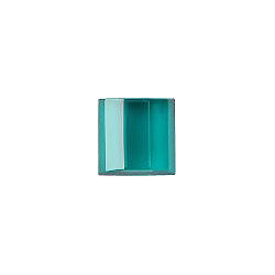 Rectangle Faceted Flat Back Crystal Glass Stone, Aqua Blue 12 Transparent (50720), Czech Republic