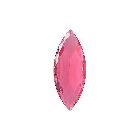 Navette Faceted Pointed Back (Doublets) Crystal Glass Stone, Pink 24 Milky Colours (Milky-Rose-1), Czech Republic