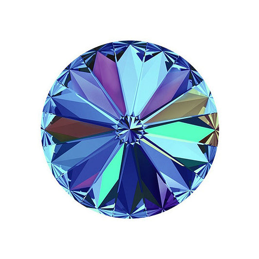 SWAROVSKI CRYSTALS Stones Rivoli 1122 Chaton Crystal Bermuda Blue Glass Austria