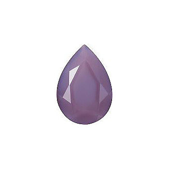 Pear Faceted Pointed Back (Doublets) Crystal Glass Stone, Violet 17 Pearl Colours (02402), Czech Republic