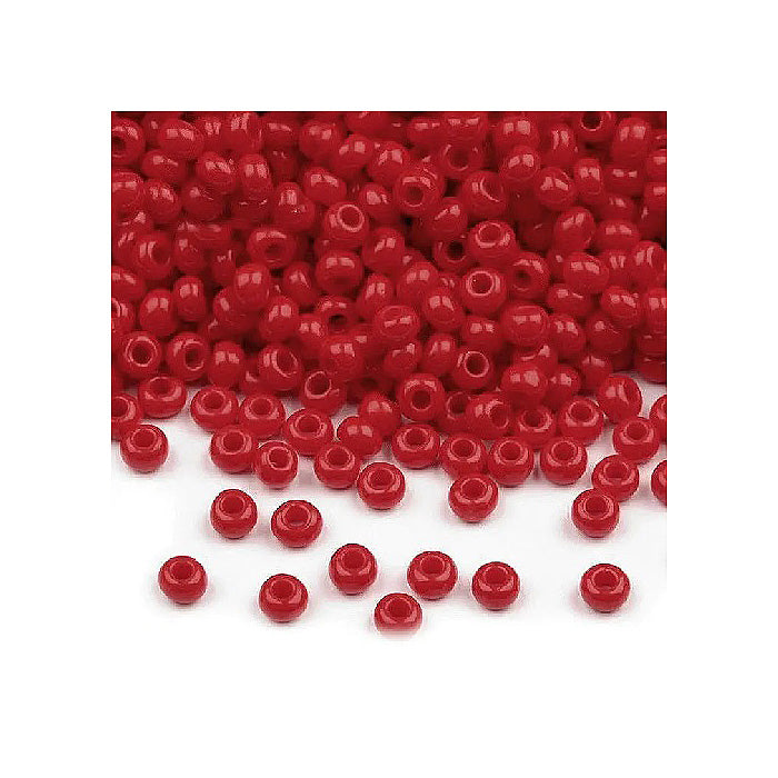 Rocailles PRECIOSA seed beads Red Glass Czech Republic