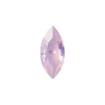 Navette Faceted Pointed Back (Doublets) Crystal Glass Stone, Pink 3 Milky Colours (Milky-Pink), Czech Republic