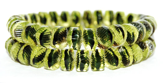 Faceted Cathedral Fire Polished Glass Beads, 27801 (27801), Glass, Czech Republic