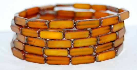 Table Cut Rectangle Beads, (81260 43400), Glass, Czech Republic