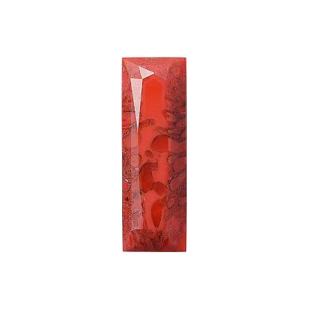 Rectangle Faceted Pointed Back (Doublets) Crystal Glass Stone, Red 3 Matrix Colours (Coral-Matrix), Czech Republic