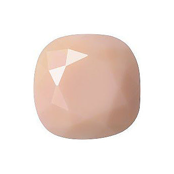 Rounded Square Faceted Pointed Back (Doublets) Crystal Glass Stone, Nude 1 Opaque (71100-A), Czech Republic