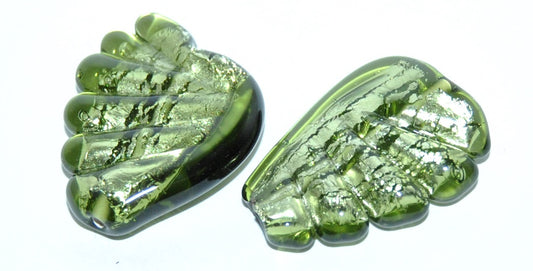 Czech Glass Hand Made Wings Lampwork Beads, (D), Glass, Czech Republic