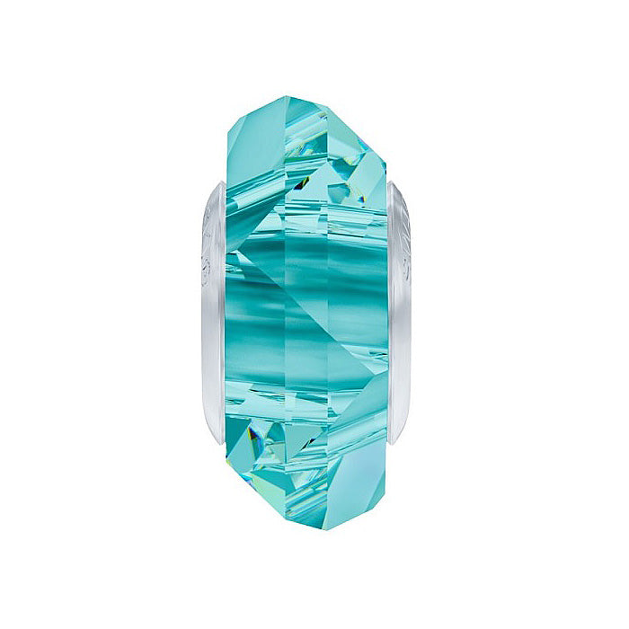 SWAROVSKI ELEMENTS BeCharmed Fortune 5929 Light Turquoise, Steel Glass Austria