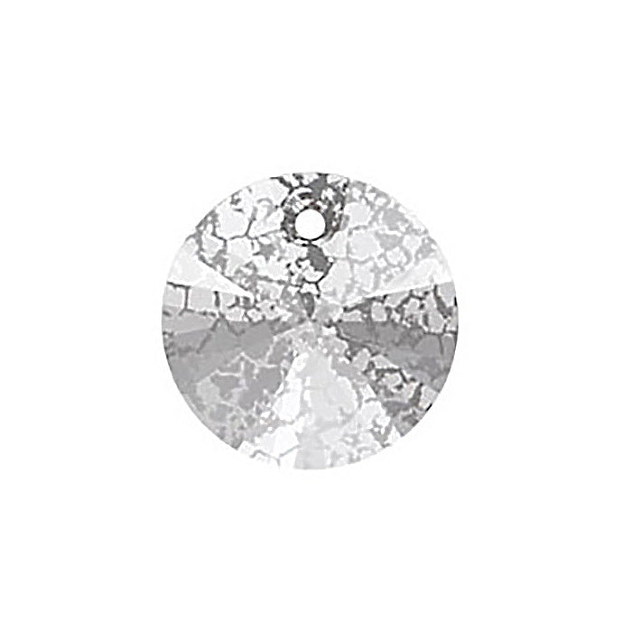 SWAROVSKI ELEMENTS pendant XILION 6428 crystal stone with hole Crystal Silver Patina Glass Austria