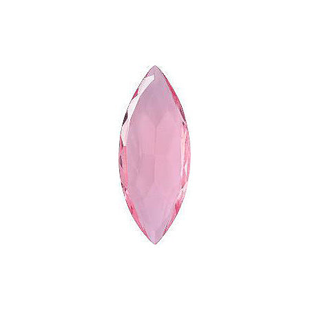 Navette Faceted Pointed Back (Doublets) Crystal Glass Stone, Pink 9 Transparent (70200-L), Czech Republic