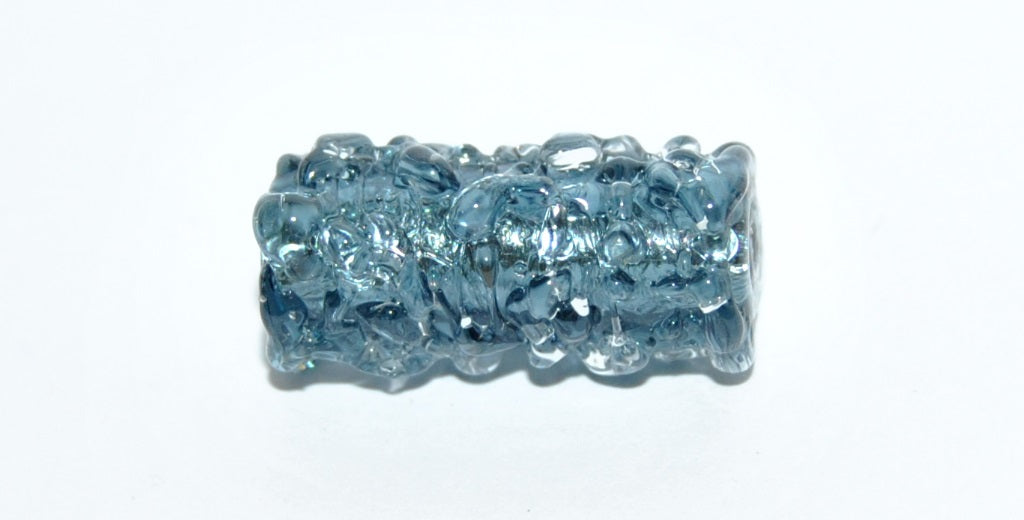 Czech Glass Hand Made Roller Tube Lampwork Beads, (2211 L), Glass, Czech Republic