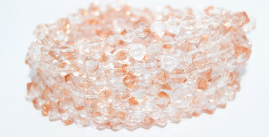 Lantern Bicone Pressed Glass Beads, (Mixed), Glass, Czech Republic