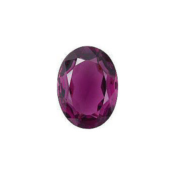 Oval Faceted Pointed Back (Doublets) Crystal Glass Stone, Violet 16 Transparent (20060), Czech Republic