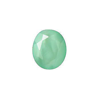 Oval Faceted Pointed Back (Doublets) Crystal Glass Stone, Turquoise 4 Pearl Colours (05402), Czech Republic