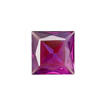 Square Faceted Pointed Back (Doublets) Crystal Glass Stone, Violet 15 Transparent With Ab (70300-L-Abb), Czech Republic