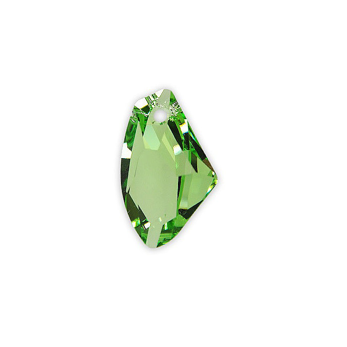 SWAROVSKI ELEMENTS pendant Galactic Vertical 6656 crystal stone with hole Peridot Glass Austria